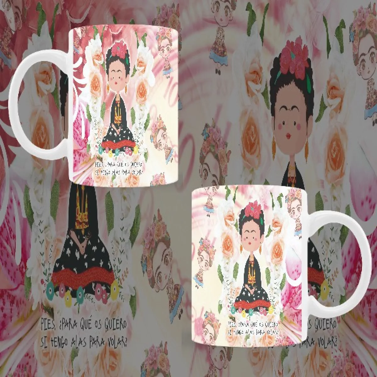 vectores plantilas FRIDA KAHLO,ANIMACION,